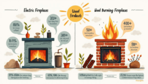 Environmental Impact of Electric and Wood-Burning Fireplaces